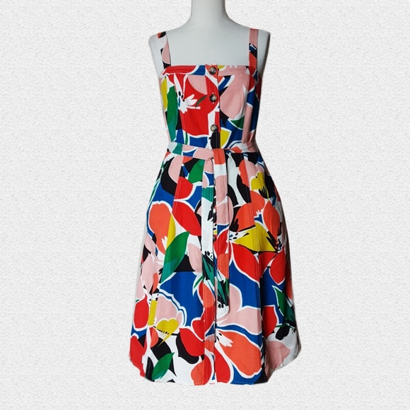Donna Ricco Dresses & Skirts - Sz 10 DONNA RICCO NEW YORK DRESS Abstract Multicolour Print